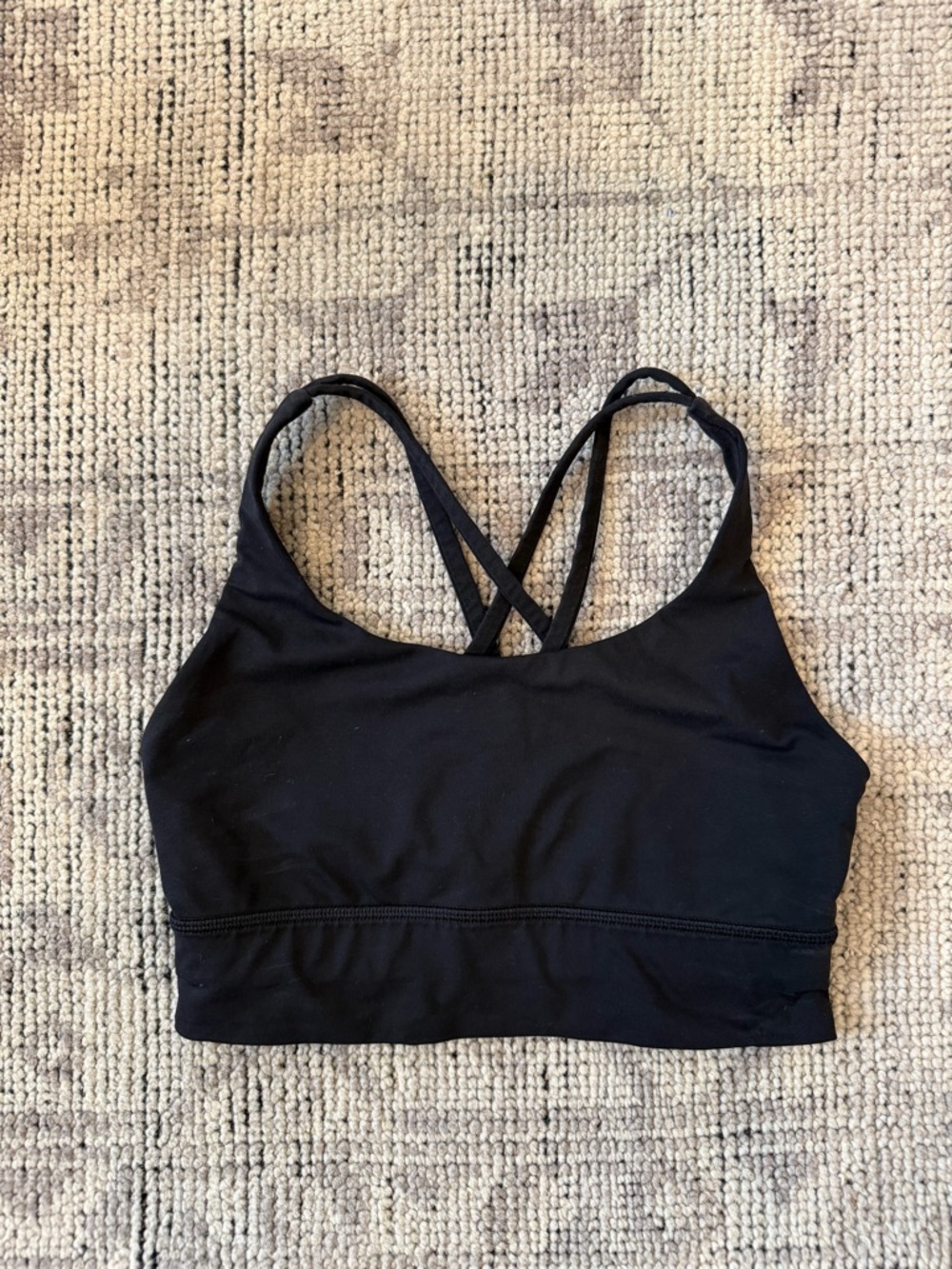 Lululemon Energy Long Line Sports Bra in Black